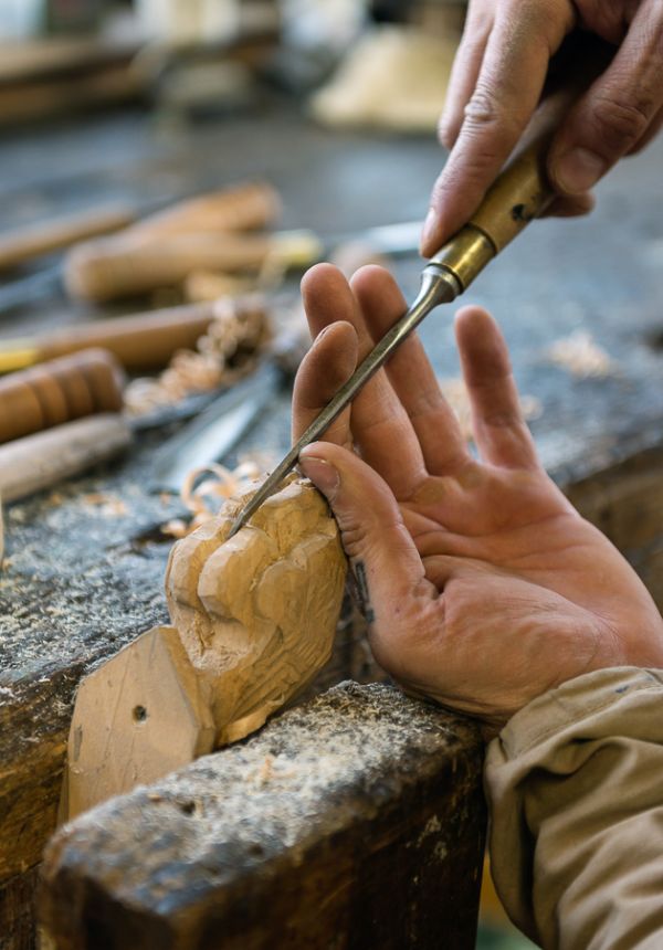 intaglio a mano del legno
